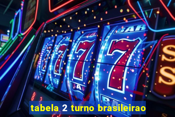 tabela 2 turno brasileirao