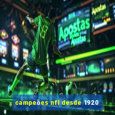 campeões nfl desde 1920