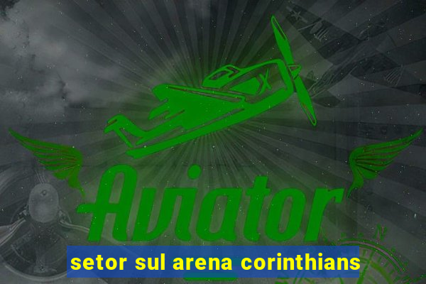 setor sul arena corinthians