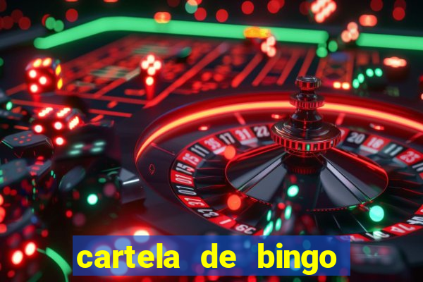 cartela de bingo cha de panela